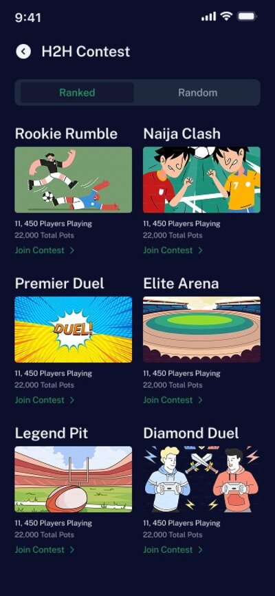 PLFO — H2H Contests